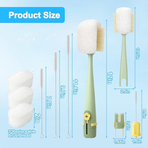 5 in 1 Bottle Cleaning Brush Set,Multifunctional,7 Pcs - view 7