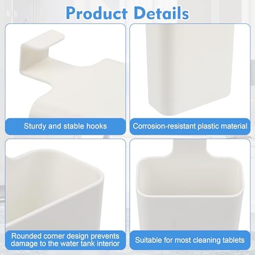 5 PCS Toilet Tank Tablet Holder Set, Hanging Toilet Tank Caddy - view 3