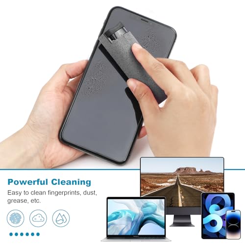 6 Pack Screen Cleaner 3-in-1 Touchscreen Mist Cleaner Spray and Microfiber Cloth Built-in Cleaning Solution Portable Reusable Fingerprint-Proof Spray Bottle for Phone Laptop iPad TV Monitor Car Screen - view 3