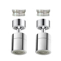 2 Pcs Faucet Aerator, 360° Swivel Kitchen Sink Faucet Aerator, Big Angle Twist, Dual-function 2-Flow Sprayer Faucet Head, Sink Sprayer Attachement, Faucet Replacement Part 55/64'', Chrome