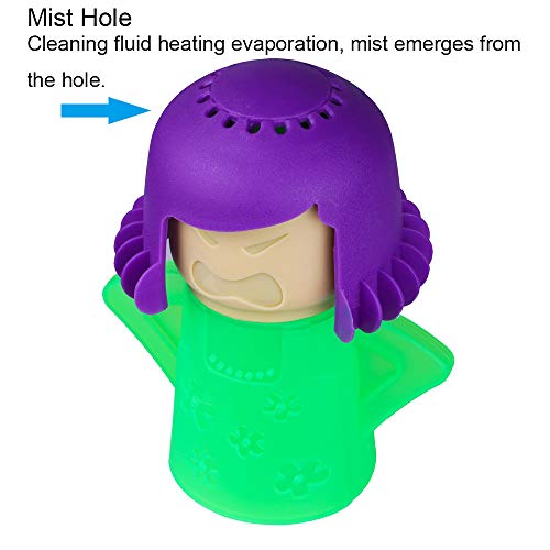 Angry Mama Microwave Cleaner, Vinegar and Water Steam Tool (Green) - view 3