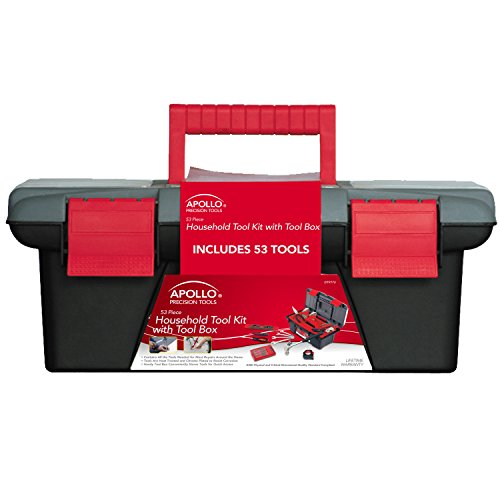 Tools 53 Piece Household Tool Set, Red DT9773 - view 2