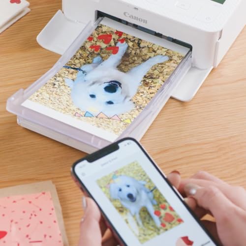 Selphy CP1500 Photo Printer Bundle (White) with KP-108 Paper (108 Sheets) 3 Color Ink Cartridges & Tudak Cleaning Cloth – Wireless Compact Dye-Sub Printer Kit - view 4