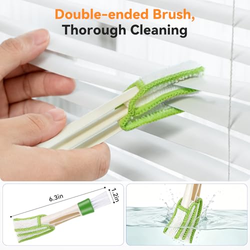 8PCS Window Blind Cleaner Duster Tool, 7-Finger Microfiber Blind Duster - view 3