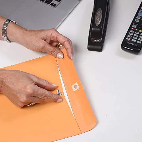 9 x 12 Clasp Envelopes with Deeply Gummed Flaps, Great for Filing, Storing or Mailing Documents, 28 lb Brown Kraft, 100 per Box (QUA37890) - view 2