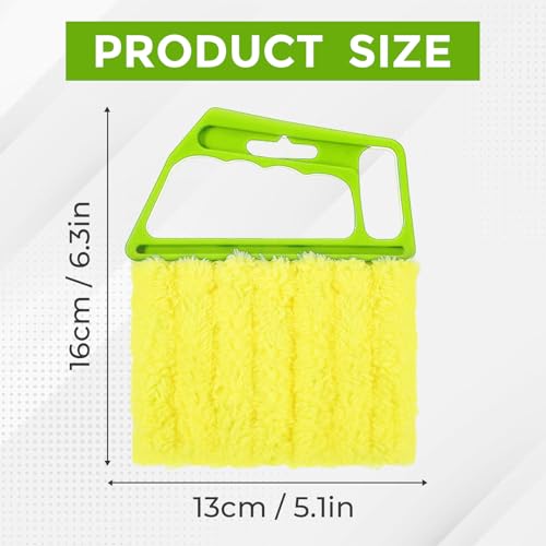 2-Pack Microfiber Blind Cleaner Tools - 7-Finger Washable Duster for Venetian Blinds, AC Vents, Fans & Wood Surfaces - Flexible Head with Non-Slip Handle - view 2
