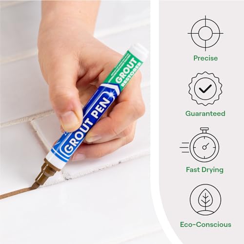 Grout Pen Brown Tile Grout Paint Marker - Narrow 5mm Tip (7mL) - 3 Pack - view 2