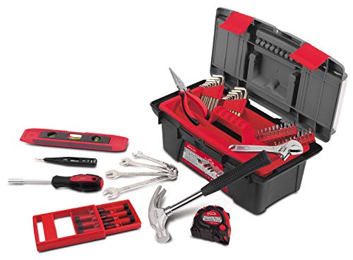 Tools 53 Piece Household Tool Set, Red DT9773