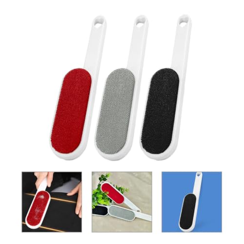 3pcs PET Hair Remover Brush, Double-Sided Fabric Lint Cleaner Tool - view 7