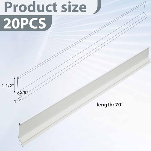 20 Pack Mobile Home Skirting Bottom Guard Panels Vinyl Trim White - view 2