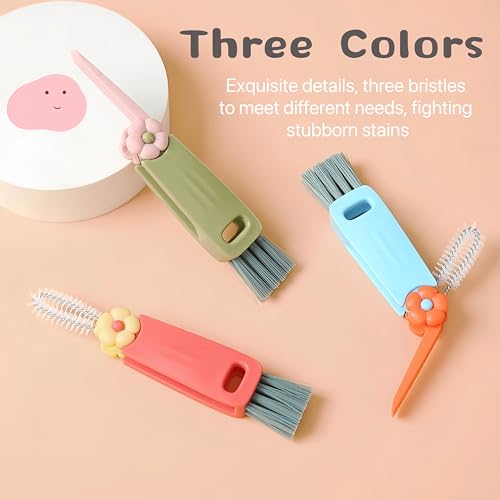 3 in 1 Cup Lid Gap Cleaning Brush Set, Multifunctional Bottle Brush, Water Bottle Cleaner Brush, Home Kitchen Crevice Cleaning Brush (3 PCS) - view 7