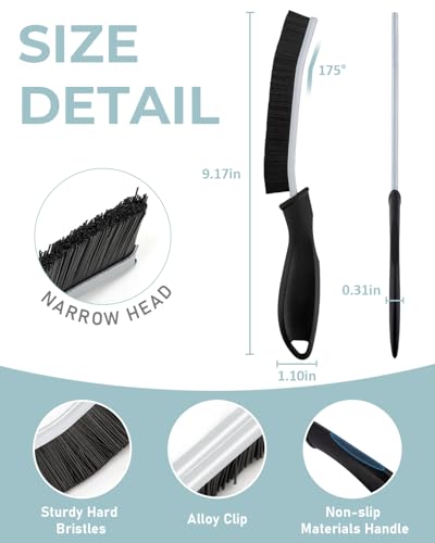 Cleaning Brush - Hard Bristle Crevice Cleaning Brush, Multifunctional Gap Scrub Brush, Home Essentials, Bathroom Cleaner Tools for Household Use, Kitchen, Window, Faucet, S1110SE - view 5