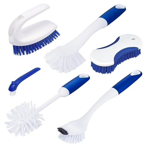 6-Pack Hand Scrub Brushes for Cleaning