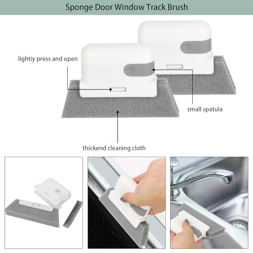 Venetian Blind Cleaner Duster Tool, Hand-held Window Shutters Duster, Window Blind Cleaning Tool, Groove Gap Cleaning Brush for Blind, Air Conditioner, Car Vents, Fan, Door Window Track- 8Pack - view 3