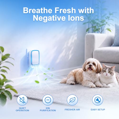 Plug In Air Ionizers 4 Pack - Small Air Purifiers for Home, Bedroom, Travel - view 3