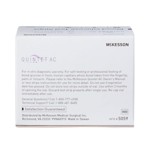 QUINTET AC Blood Glucose Test Strips, 200 ct - view 5