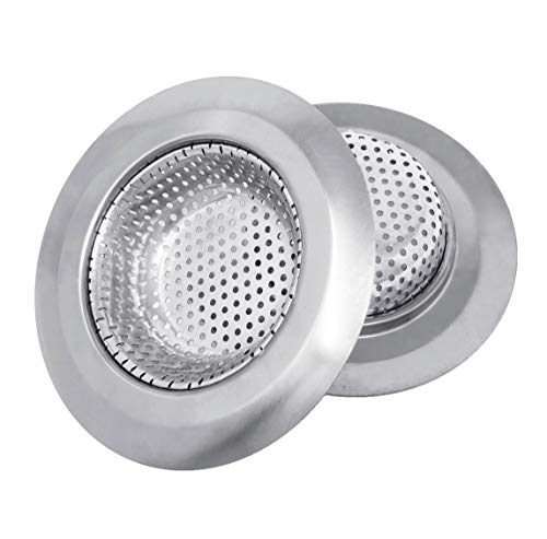 2 Pack Stainless Steel Sink Strainers, 4.5" Kitchen Drain Strainer Baskets