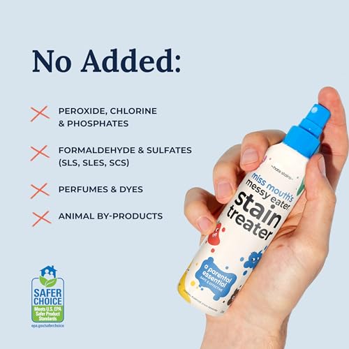 Messy Eater Stain Treater - 4oz 2-Pack & 16oz Spray Bottle - Laundry Spot Cleaner for Clothes, Carpet & Upholstery - Baby Stain Remover - view 7