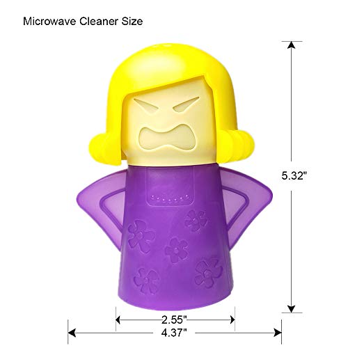 Angry Mama Microwave Cleaner, Vinegar and Water Steam Tool (Purple) - view 4
