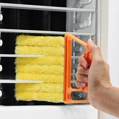 Window Blind Cleaner Duster Set, Washable Dusting Cleaner Air Vent Cleaning Brush Tools (Blue) - view 3