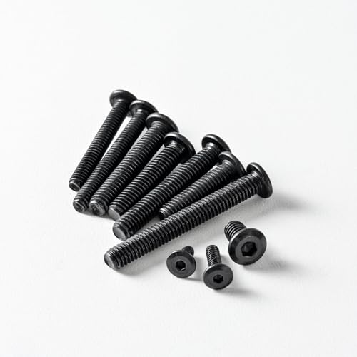 5/16-18 x 5/8" (25 Pack) Flat Head Hex Socket Cap Screws Bolts, Black Oxide 304 Stainless Steel 18-8, Hex Drive, Bright Finish, Fully Machine Thread - view 4