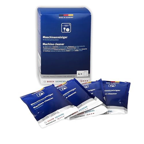 312477 Dishwasher Cleaner – 1 Pack of 4 Bags (Total: 6.4 oz / 180g, Each 1.6 oz / 45g) – Removes Limescale & Grease | Improves Performance & Extends Appliance Life