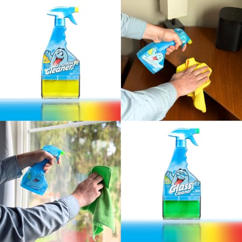 Home and Kitchen Cleaning Supplies - Multi Purpose Cleaner Kit for Floors,Counters, Bathroom and Glass-Cleaning Household Essentials - view 4
