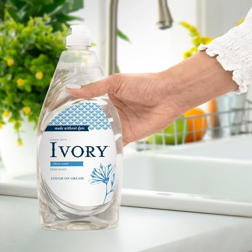 Cleaning Essentials includes Ivory Classic Dish Soap Dishwashing Liquid 709ml/24fl oz - Pack of 2, Value Bundle Packed - view 4