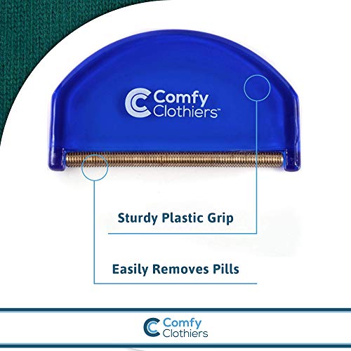 Cashmere & Wool Comb for Sweater Care - Fabric De-Pilling Shaver & Defuzzer Tool - Precision Sweater Fuzz Remover, Cashmere Bobble Buster, and Wool Defuzzer - 5.98 x 2.99 x 0.51 Inches - view 3
