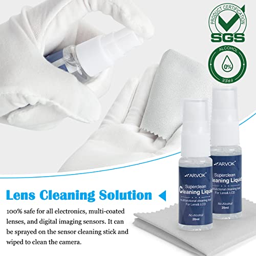 Professional Camera Cleaning Kit(32 pcs), Including Air Blower/Cleaning Pen/Cleaning Spray/Cleaning Cloth/Lens Brush, Lens Cleaning Kit for DSLR Cameras Compatible with Canon, Nikon, Sony - view 6