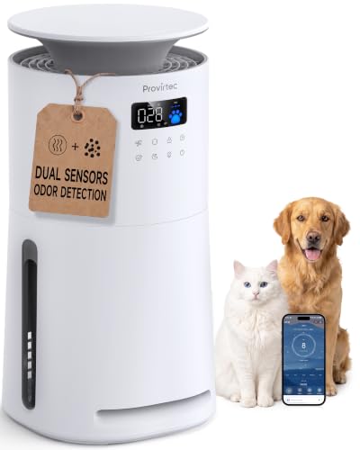 Air Purifier for Home Pets, Dual Sensors, Dual Air Quality Lights