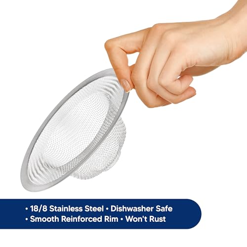 Mesh Sink Strainer, 18/8 Stainless Steel, 4.5-Inches - view 3