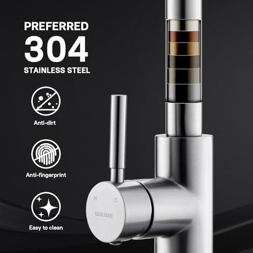 High-Arc Pull-Down Kitchen Faucet, Brushed Nickel, 3-Mode Sprayer - view 5