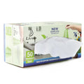 50 Pack Microfiber Cleaning Cloth in Box, Reusable Cleaning Rags, 11.5"x11.5", Edgeless Microfiber Wipes, Lint Free, Absorbent Shop Towels for Kitchen, Car, Glass (White)