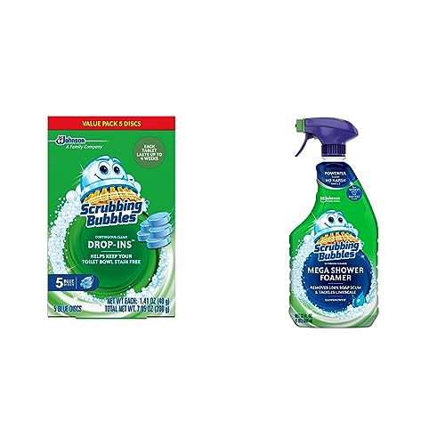 Toilet Cleaning Bundle with Continuous Clean Tablets and Mega Shower Foamer Spray