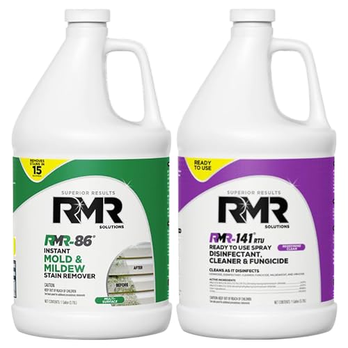 DIY Mold Remover Bundle - Complete Mold Killer & Stain Remover Bundle - Mold and Mildew Prevention Kit, Disinfectant Spray, Includes 2-1 Gallon Bottles
