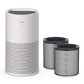 AT40 Air Purifier with 2 Years of Filters for Extra Large Room Up to 1968 Ft² in 1 Hr With Air Quality Monitor, True HEPA, Carbon Filter and Auto Mode, Captures Dander, Smoke, Dust