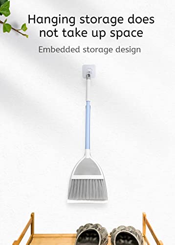 Small Broom and Dustpan Set, Household Mini Broom and Dustpan Set, Mini Broom and Cleaning Set Suitable for Various Small Areas (White) - view 7