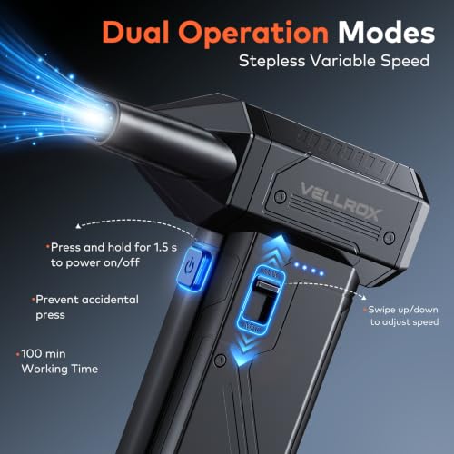 Electric Compressed Air Duster Rechargeable, 130,000RPM, 8000mAh - view 3