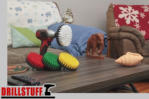 Cleaning Supplies - Drill Brush Power Scrubber Multi Use Kit - Deck Brush - view 6