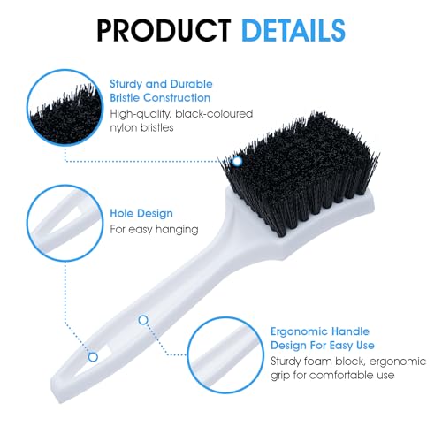 Deep Clean Scrub Brush for Carpet Mats, Black, 8.5" - view 2