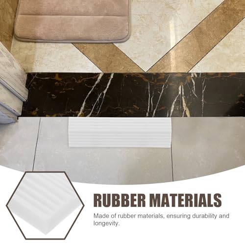 Rubber Threshold Ramp Pad White Doorway Transition Mat for Robot Vacuums - view 3