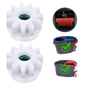 2 Pcs Easy Mop Pedal Broom Spin Mop Replacement One Way Clutch Bearing Bucket Gear Sprockets Repair Compatiable with Oceda Vilida and Market 90% Spin Mop System (2 Pcs Bearing Bucket Gears)