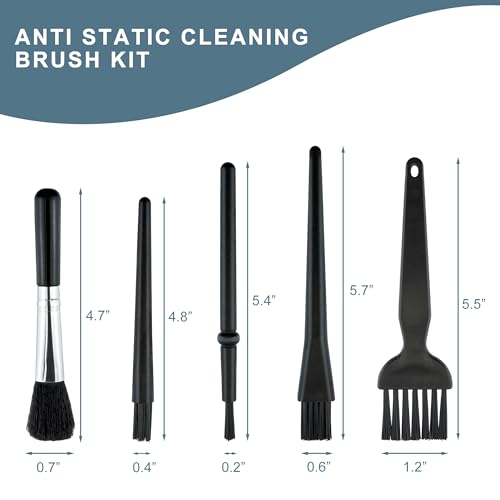 5 PCS Mini Keyboard Brushes, Anti-Static Brush for Small Spaces - view 2