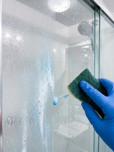 Foaming Bathroom Cleaner Spray, Color Changing Foam (19 oz, Pack of 2) - Lemon Citrus Scented Deep Cleaning Foam for Tub, Tile, Shower, and Sink with 3 Heavy Duty Scrubber Sponges - view 3