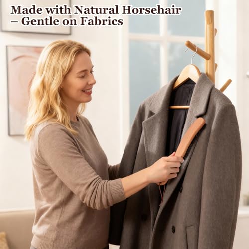 2 Pcs Lint Brushes for Clothes with 100% Soft Horse Hair Bristle - view 2