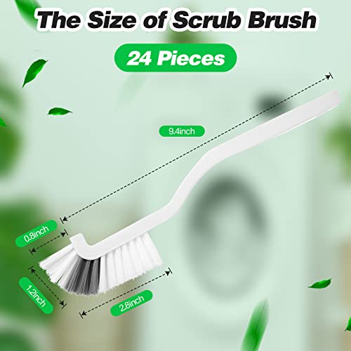 24 Pcs Kitchen Scrub Brushes Cleaning, Small, Right Angle Mini - view 2