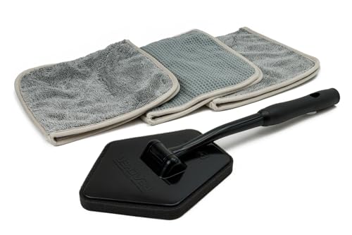 The Reacher Glass Cleaning Kit w/Glass Flip Towels (Waffle/Twist)