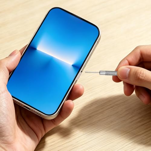 SIM Card Ejector Tray Removal Tool with Cleaning Brush, 2 in 1 EDC Portable Keychain Eject Pins Reset Needle Opener Cleaning Pen for All iPhone Airpods iPad Samsung Galaxy Cell Phone Smartphone - view 5