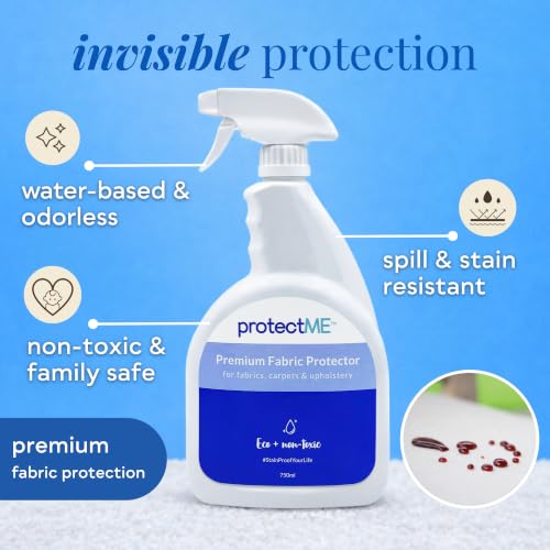 Fabric Protector and Stain Resistant Spray - Upholstery Fabric Spray for Stain Guard for Carpet, Shoes, Couch, Sofa - Non Toxic Water Based Furniture Protector - 25.4 Fl. Oz. - view 2